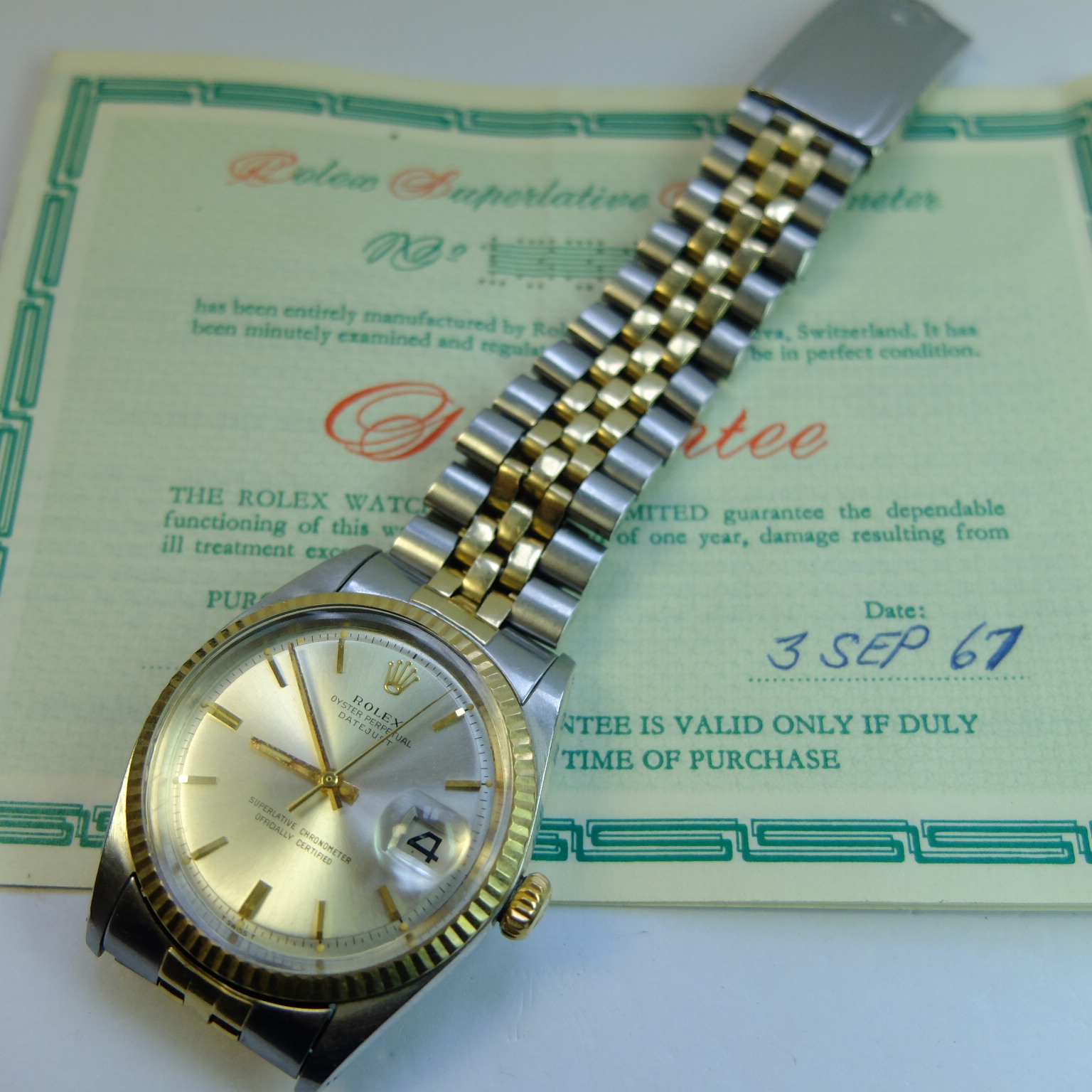 rolex 1601 two tone