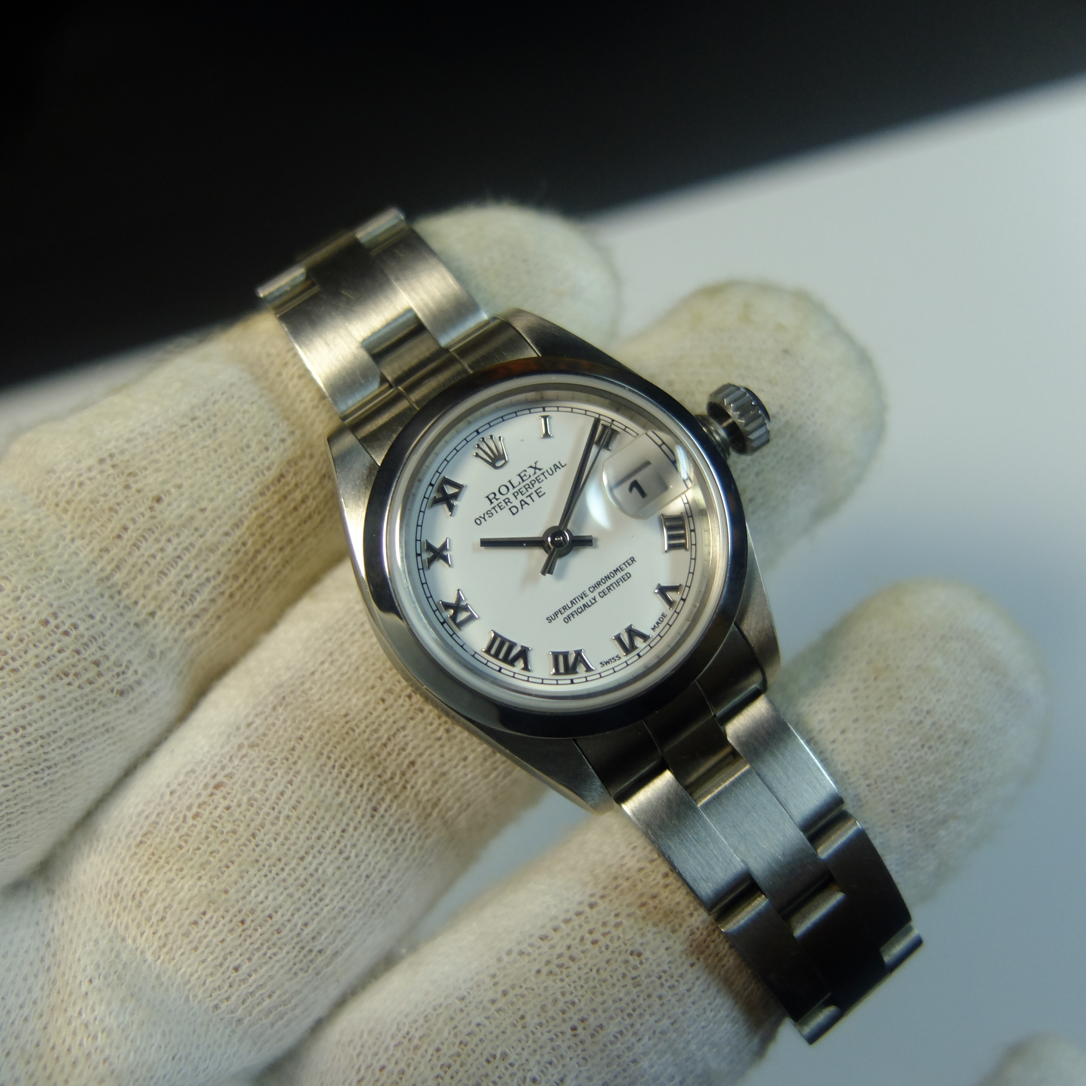 a ladies rolex 79160 white dial with roman numbers, more information